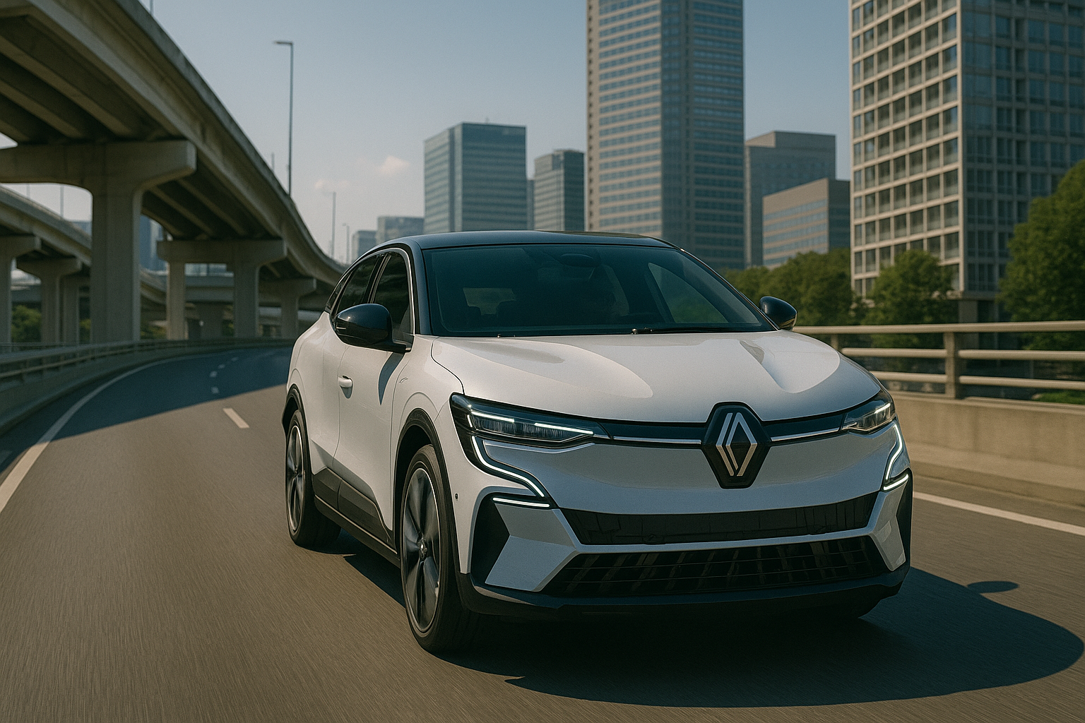 Futuristic Renault on Highway